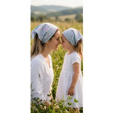 Eylülce Butik Anne Kız Kombin Saç Bandanası Takım Yazlık Ürün %100 Pamuklu Poplin Kumaş ( Anne Kız Ikili Fiyatıdır)