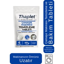 Thaplet Çamaşır Makinesi Temizleme Tableti 6 Aylık Bakım Tableti
