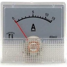 Meon Robotik Otomasyon Ampermetre 0-15A Dc Analog Gösterge 45X48MM