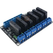 Meon Robotik Otomasyon 5V-6 Kanal Solid State Röle Kartı (Geliştirme Kartlarıyla Uyumlu- Dirençli Sigorta ile Arduino)