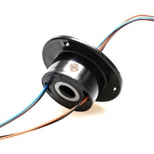 Meon Robotik Otomasyon 10MM Delikli Slip Ring 4 Kanal 4 Kablo 2A-MILE Geçmeli Slip Ring