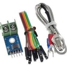 Meon Robotik Otomasyon Dc 3-5V MAX6675 Modülü + K Tipi Termokupl Sensörü Sıcaklık Derece Seti Arduino Için