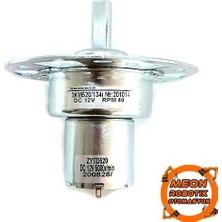 Meon Robotik Otomasyon Flanşlı 12V 40 Rpm Redüktörlü Dc Motor