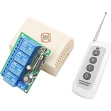Meon Robotik Otomasyon Dc 6-30V Rf Kablosuz Uzaktan Kumanda 4 Kanal 10A 433 Mhz 500M Alıcı Verici Seti