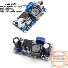 Meon Robotik Otomasyon LM2596 3A Dc-Dc Voltaj Düşürücü Step Down Modül