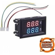 Meon Robotik Otomasyon Dijital Voltmetre Dijital Ampermetre Dc 100V 10A Gerilim Akım