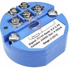 Meon Robotik Otomasyon Rtd PT100 Dc 24V 4-20MA Sıcaklık Sensör Verici Çevirici Modül/ 0-200 Derece