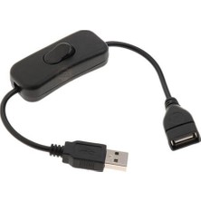 Meon Robotik Otomasyon On/off Anahtarlı USB Uzatma Kablosu Anahtarı Güç Kontrolü LED Için Geçiş-(Dişi-Erkek)