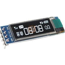 Meon Robotik Otomasyon 0.91 Inç OLED Ekran Modülü 128X32 SSD1306 I2C Beyaz – Arduino & Raspberry Pi Uyumlu