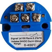 Meon Robotik Otomasyon Rtd PT100 Dc 24V 4-20MA Sıcaklık Sensör Verici Çevirici Modül/ 0-400 Derece