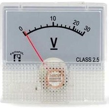 Meon Robotik Otomasyon Voltmetre 0-30V Dc Analog Gösterge 45X48MM