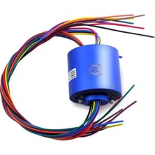 Meon Robotik Otomasyon SRT012-54-0810 12,7mm Delikli Slip Ring 8 Kanal 10A-MILE Geçmeli Slip Ring