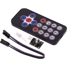Meon Robotik Otomasyon Ir Alıcı Verici Kumanda Seti – Arduino Uyumlu 17 Buton Ir Remote Kontrol Kiti