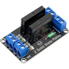 Meon Robotik Otomasyon 5V-2 Kanal Solid State Röle Kartı (Geliştirme Kartlarıyla Uyumlu- Dirençli Sigorta ile Arduino)