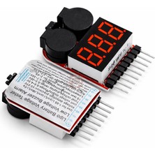 Meon Robotik Otomasyon Lipo Volt Ölçer 1s-8s Alarm Modülü Hücre Gerilim Test Cihazı Rc Drone Arduino Uyumlu