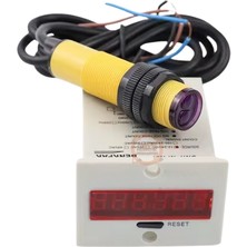 Meon Robotik Otomasyon Dijital Ac/dc 12-24V Fotoelektrik Parça Adet Sayıcı-Sayaç