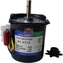 Meon Robotik Otomasyon 68 Ktyz 28W 10 Rpm Redüktörlü Ac Senkron Motor