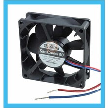 Meon Robotik Otomasyon Sanyo Denki Dc 24V 0.05A 80X80X25MM 2 Pin Kare FAN-9A0824M402