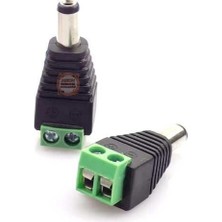 Meon Robotik Otomasyon 5.5 x 2.1mm Klemensli Jak Erkek Güç Konektörü-Power Erkek Klemens Barrel Plug Jack