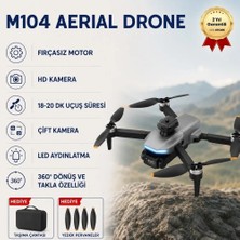 Hızlı Store M104 Drone,Fırçasız Motorlu, 360° Dönüş ve Takla Özellliği ile Akıllı Drone