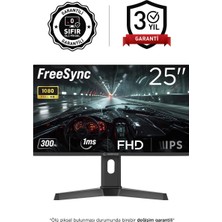 Rampage Rage RG25R300 25 300Hz 1ms FAST IPS Kırmızı Led Freesync FHD PC Flat Oyuncu Monitörü