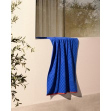 Madame Coco Noe %100 Pamuk Plaj Havlusu - Mavi - 70x150 cm