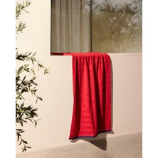Madame Coco Mathis %100 Pamuk Plaj Havlusu - Kırmızı - 70x150 cm