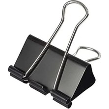 Aesco Dayanıklı Metal Binder Klips, 41 Mm, 12 Adet