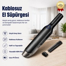 Portatif Şarjlı Elektrikli Süpürge