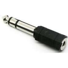 Bemy Ticaret Anfi Amfi Kablo Jak Dönüştürücü Jack Çevirici Erkek 6.5mm Dişi 3.5mm Çivi Gitar Arkasıince