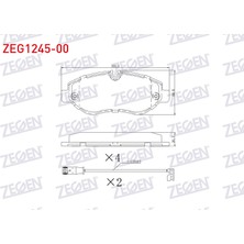 Fren Balatası Zegen ZEG124500 Sprinter 2006-2014 Crafter 2006-2018 Vito W639 2011-2014 Oem 9064210400