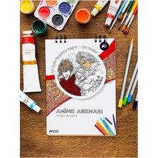 Bemy Ticaret Anime Arenası Manga Yetişkin Boyama Kitabı, Anime Mandala Boyama Kitabı, Boyama Defteri, Sayfaları, Yetişkinler Için Boyama Seti, Yetişkinler Için Boyama Kitabı