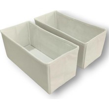 Bemy Ticaret Beyaz Çekmece Içi Düzenleyici Organizer Set - Çok Amaçlı Dolap Içi Kutu Seti (28 * 13 * 13)