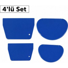 Dinç Kitchen Dinc Kitchen Plastik Oval Hamur Kazıyıcı 4lü Set