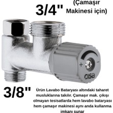 Cisa 3/8 - 3/4 Ara Musluk