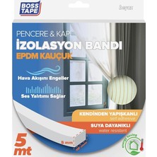 Bemy Ticaret Tape Epdm Kauçuk Pencere Kapı Izolasyon Bandı Beyaz 5MMX15MMX5MT