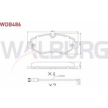 Fren Balatası Walburg WDB486 Sprinter 2006-2014 Crafter 2006-2018 Vito W639 2011-2014 Oem 9064210400