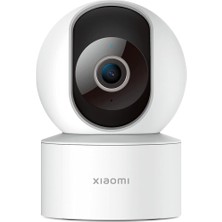 Bemy Ticaret Akıllı Kamera C200, 1080P Wifi Kamera, Bebek Monitörü, Iç Mekan Kamerası, Evcil Hayvan Kamerası, Gece Görüşü, 360° Dönen Başlık, Beyaz