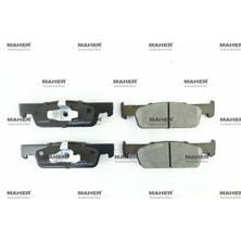 Maher BZT RENAULT SYMBOL III 2012= / CLIO IV 2012= / DACIA LOGAN II 2012= / SANDERO STEPWAY 2012=; ÖN FREN BALATASI (15 JANT) 410602581R
