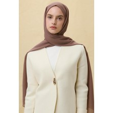 Latte Fenza Scarf Paris Ipeği Şal