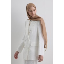 Karamel Fenza Scarf Paris Ipeği Şal