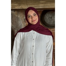 Mürdüm Fenza Scarf Paris Ipeği Şal