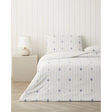 English Home Glow Shell Kolay Ütülenir Çift Kişilik Nevresim Seti 200X220 cm Açık Mavi