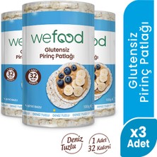 Wefood Glutensiz Pirinç Patlağı 3'lü  100 gr