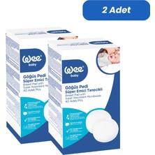 Wee Baby Klasik Yapışkanlı Göğüs Pedi (40X2 80 Adet)