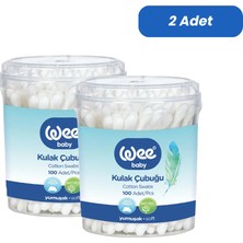 Wee Baby Emniyetli Kulak Temizleme Çubuğu Seti (60X2 120 Adet)
