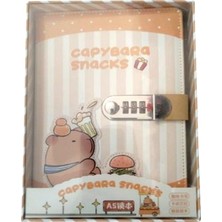 Misyon Capybara Snacks Şifreli Kilitli Defter A5 14X20,5