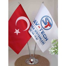 Birsence Firma Özel İkili Masa Bayrağı