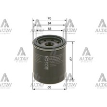 Bosch Fiat Egea / Linea / Grande Punto / Albea / Doblo / Palio Yağ Filtresi 1.2-1.4