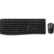 Rapoo 13387 X1800PRO Wrl Tr Klavye Mouse Set Siyah